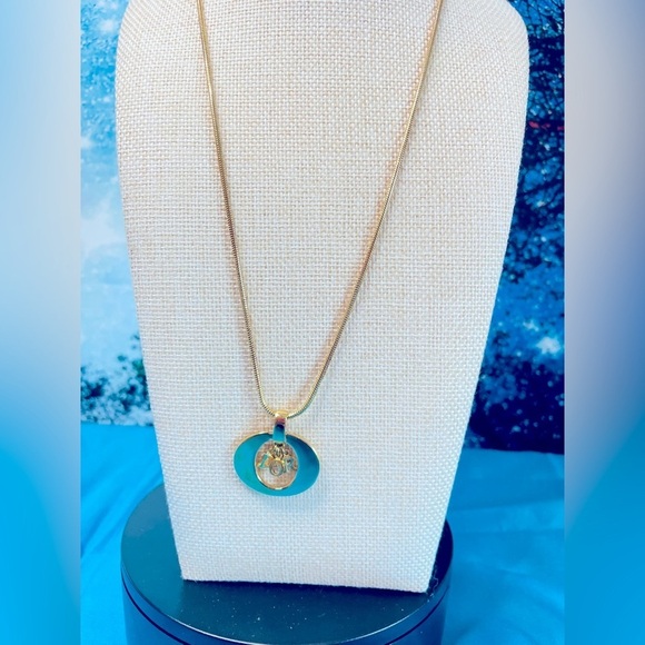 Gold Christian Dior Pendant Necklace Gorgeous! - Picture 2 of 8